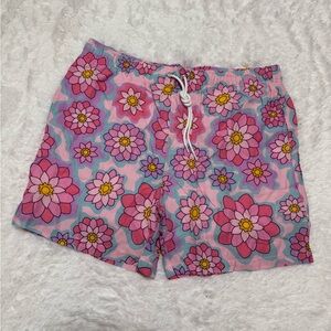 New Xl pink flower swim shorts swimming trunks rave festival raver EDC outfit